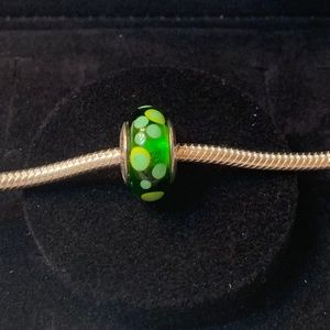 Pandora Green Polka Dot Charm